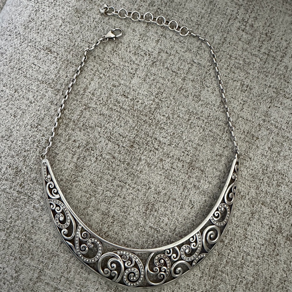 Brighton Elegant Silver Swirl Necklace